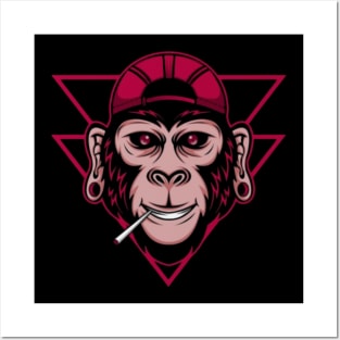 Monkey Cigar Tee Posters and Art